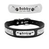 Leder Katzenhalsband Personalisiertes Katzenhalsband für Welpen Kleine Hunde Haustier Kätzchen Namensschild Halsband Kostenlose Gravur Verstellbar Haustierhalsbänder