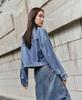 Women's Plus Size Retro Denim Jacket - 2026 Autumn Collection