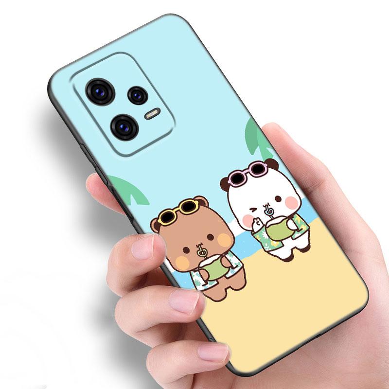 Cute BuBu DuDu Black Silicone Phone Case For Xiaomi Redmi Note 10 11 11S 12 13 4G 8 9 11T Pro 5G Plus 8T 9S 10S 12S
