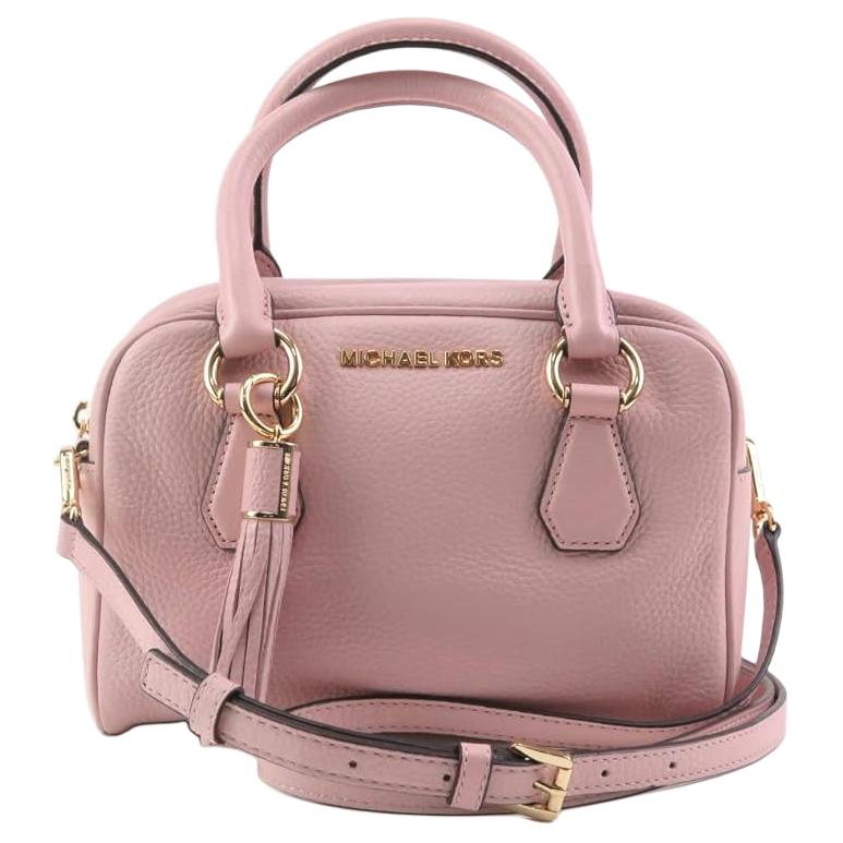 

Michael Kors Bedford Logo Leather Shoulder Crossbody Handbag Women Handbags Pink 35T7GBFS1L-BLOSSOM Basic Set (Bag+Dust Bag)