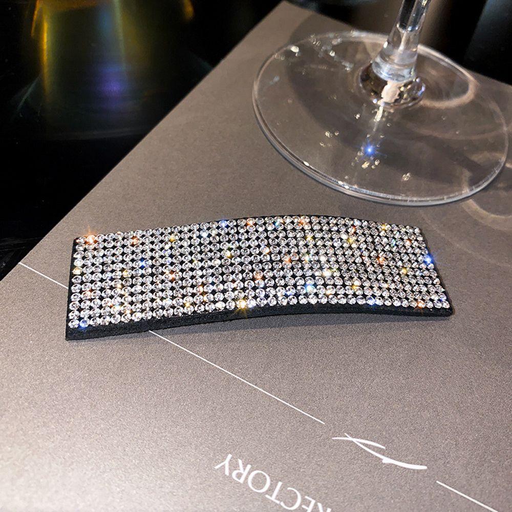 Rectangle Barrettes Rhinestone For Girls Hair Pins Crystal Women Hair Clips Korean Style Barrettes