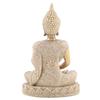 Meditating Seated Buddha Statue Carving Figurine Craft for Home Decoration Ornament (Gold)