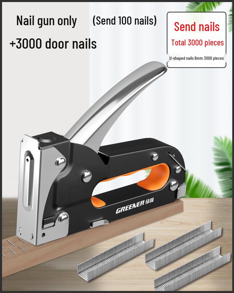Martin Manual Nailing Gun, Staple Gun & Air Nailer for Woodworking - Household U-Shaped Stapler