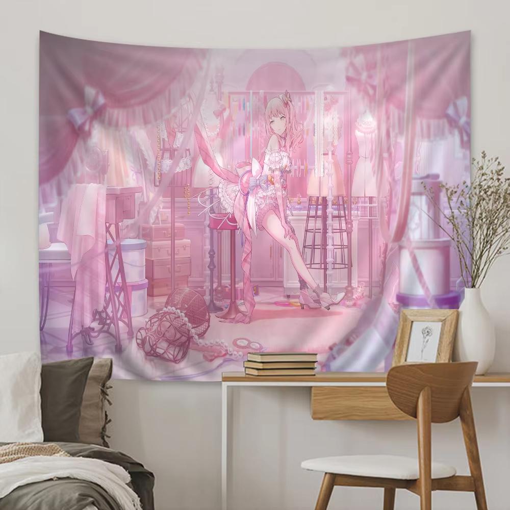 ProjectSekai Tapestry Anime Tapestry Wall Hanging Cloth Home Decor Headboard Aesthetic Room Decor Backdrop Cloth Party Banner