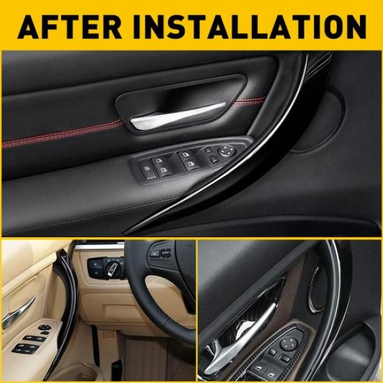 Pair Door Inner Handle ide Cover Protect Case For BMW 3 Series F30 F35 328i