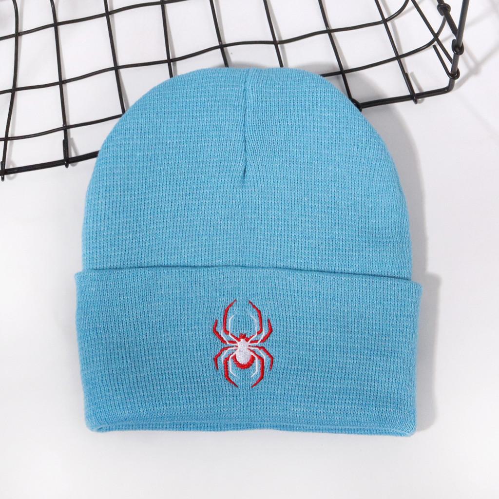 Spider Animal Inspired Embroidered Knit Hat For And Street Fashion Enthusiasts