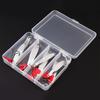 6pcs Fishing Tackle Fishing Baits Spoons 7-28g Metal Lures with Hook S Shaped Fishing Lure Spinner Baits