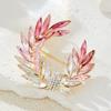 Crystal Wheat Ear Brooch, High-end Women's Delicate Brooch, Retro High-end Style, Suit Coat Accessory Pin