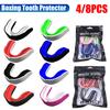 4/8PCS Professional Fighting Training Tooth Protection EVA Boxing Gum Shield Combat Sport Mouthguard Muay Thai Mouth Guard