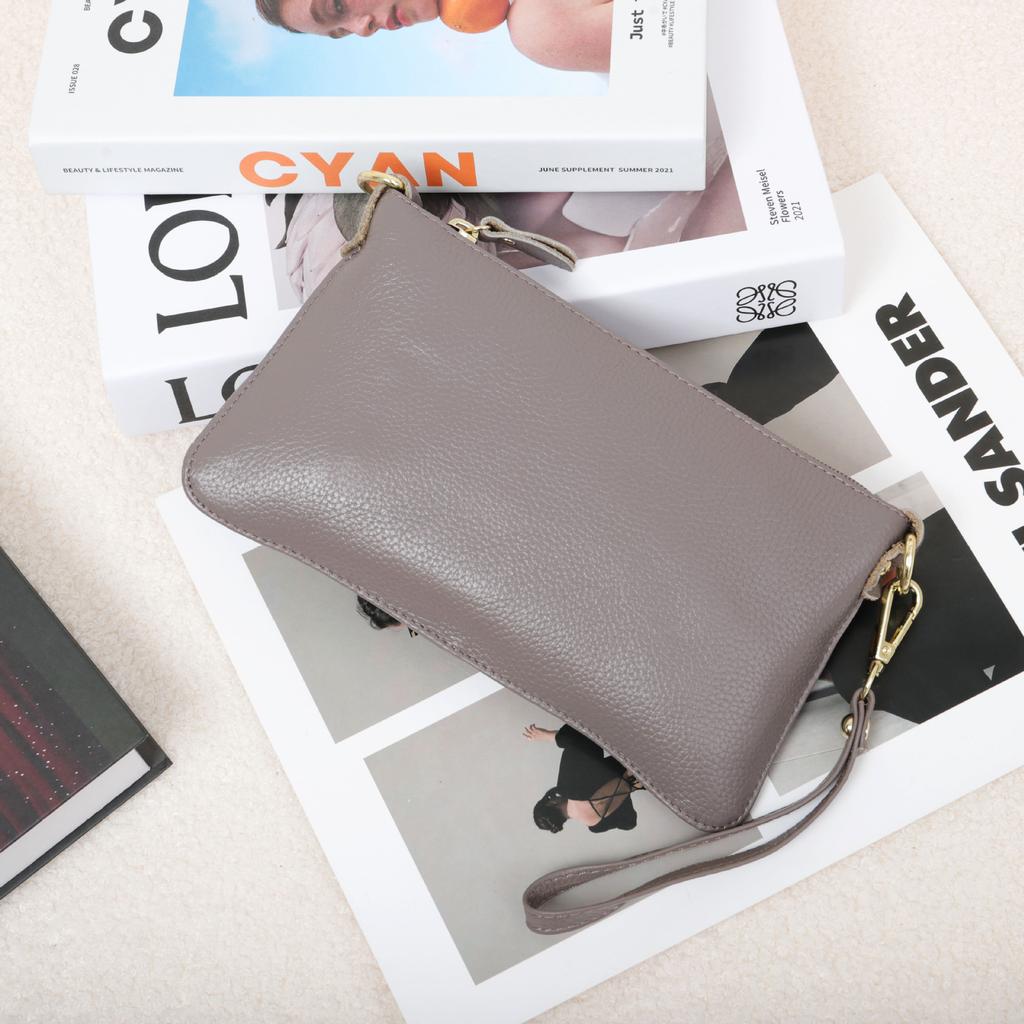 Exclusive Bags Women's Leather First-layer Cowhide Clutch Bag Cross-body Mobile Phone
