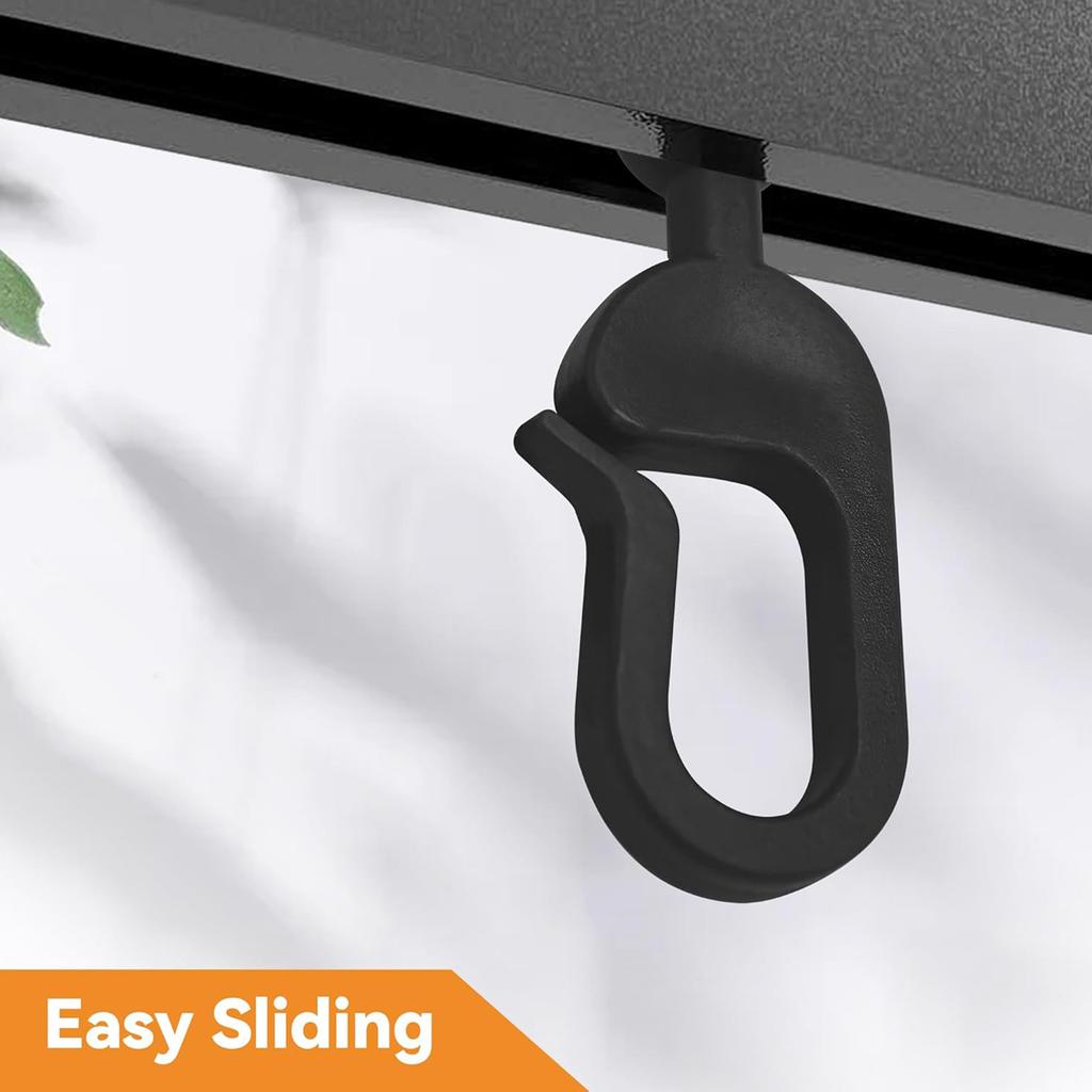 50-100pcs Plastic Curtain Hooks For Gazebo Curtains Invisible Curtain Track Hook Sunshade Awning Net Accessories 12Pcs