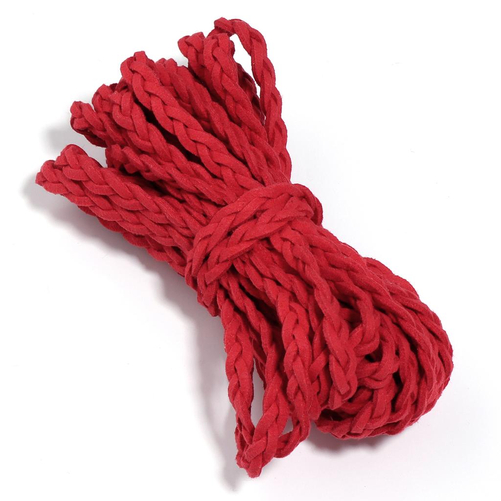5 yards/lot Color Korean Velvet Braided Cords Three-Strand Woven Rope for Handmade Jewelry Making DIY Bracelet Garment Accessory