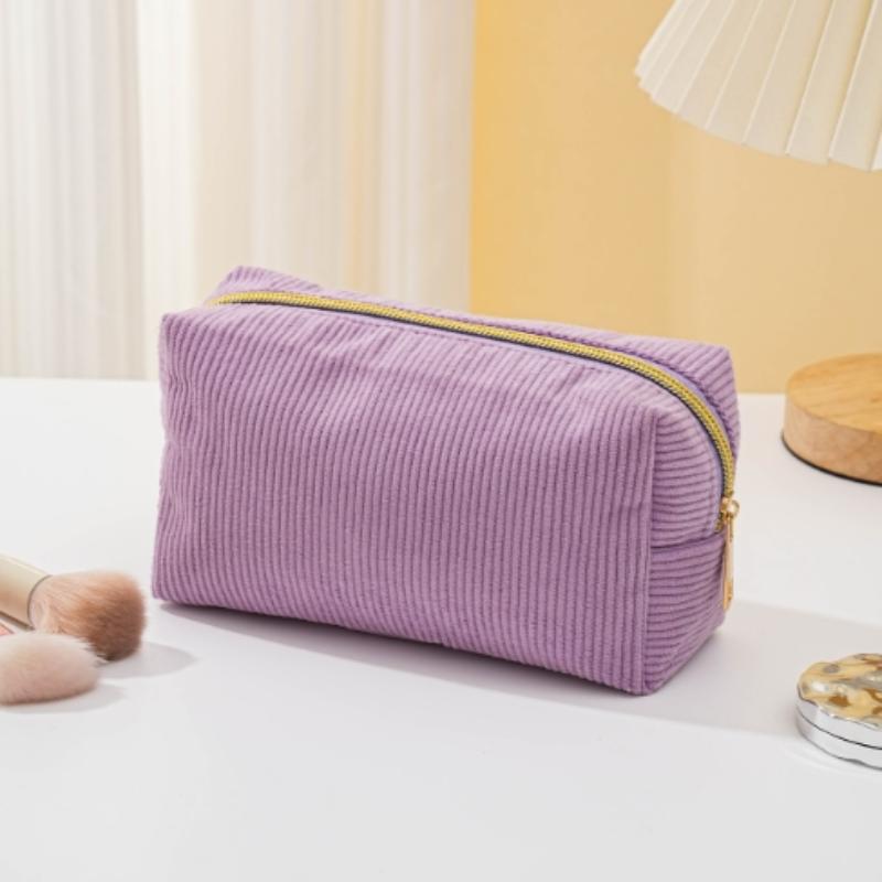 Plush Makeup Bags With Handle Soft Travel Cosmetic Storage Bag Portable Love Print Organizer Pencil Case Cute Clutch Pouch