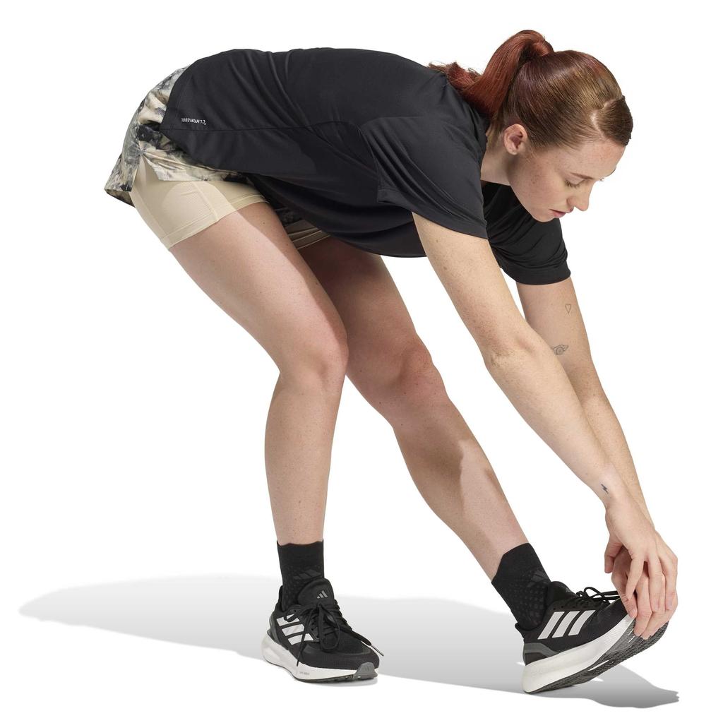 Adidas Running Essentials T-Shirt for Women, Black (JZ7808), Size S