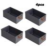 1/3/4pcs Clothing Storage Box Wardrobe Organizer Drawer Non-woven Fabric Trousers Storage Basket Foldable Uncovered Storage Box