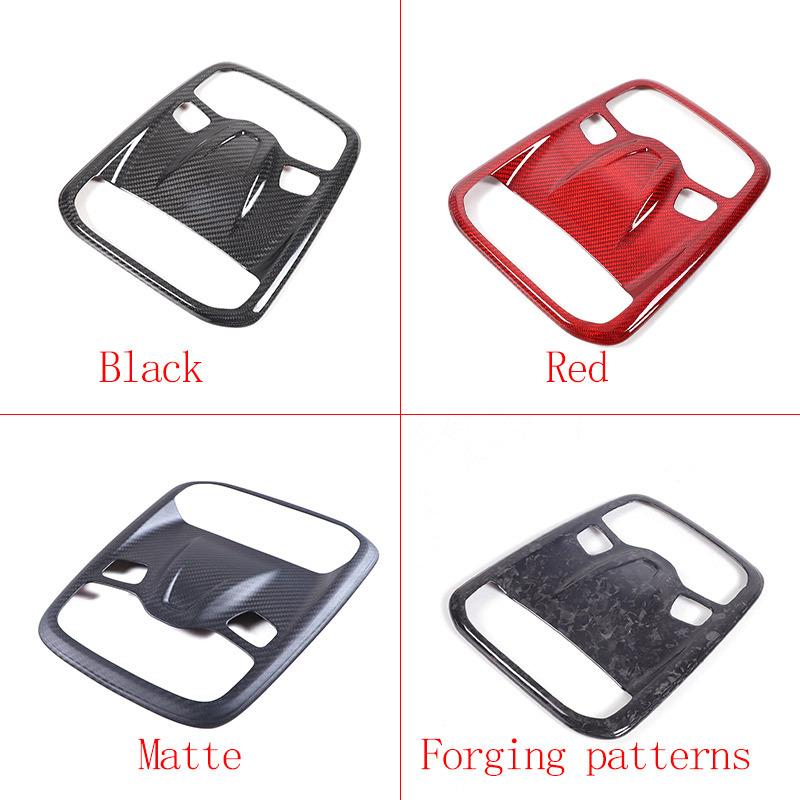 For Lotus EMIRA - Real Carbon Fiber Car Roof Reading Light Decorative Panel Sticker Car Interior Accessories