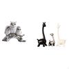 Owl Giraffe Figurines Statue Tabletop Ornament Sculpture for Living Room Office Cabinet Desk