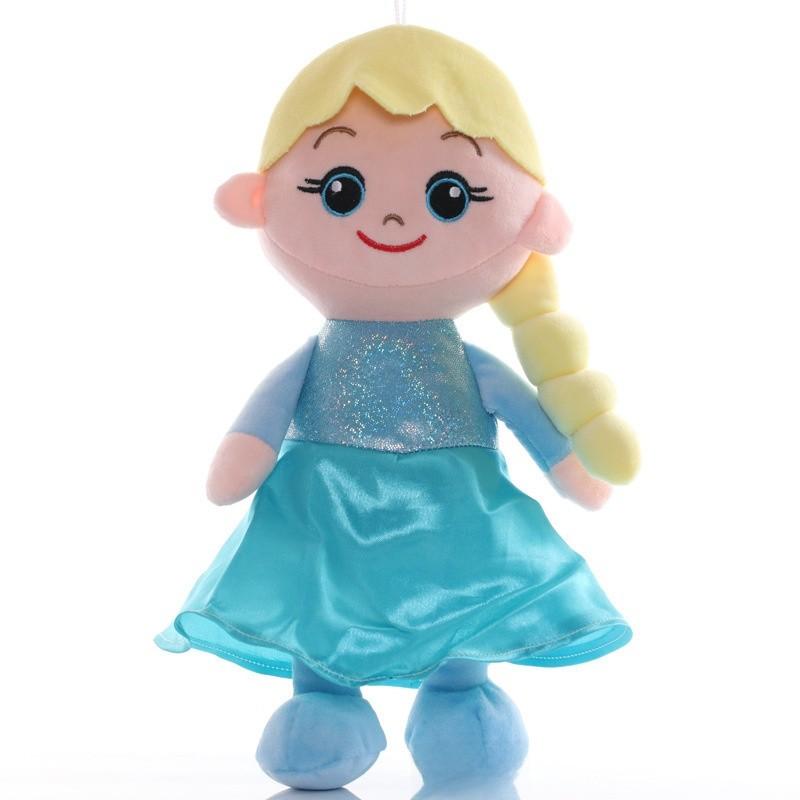 Frozen Anna Elsa Adventure Plush Toy With Crystal Super Soft Material For Kids Gift