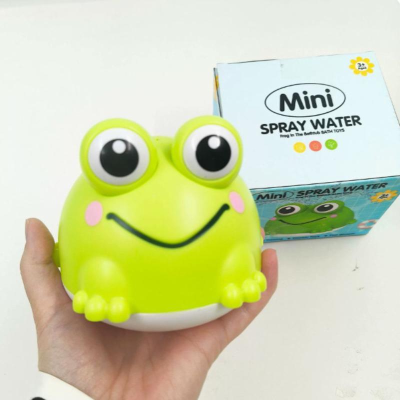 Cute Frog Water Spray Bath Toy With Automatic Induction And Soft Spray Child Baby Toddler Bath Toy