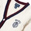 Polo Ralph Lauren Sweater Kids Letter Logo Embroidery Cable Knit Cardigan Kids Sweaters Off-White 313916555-001