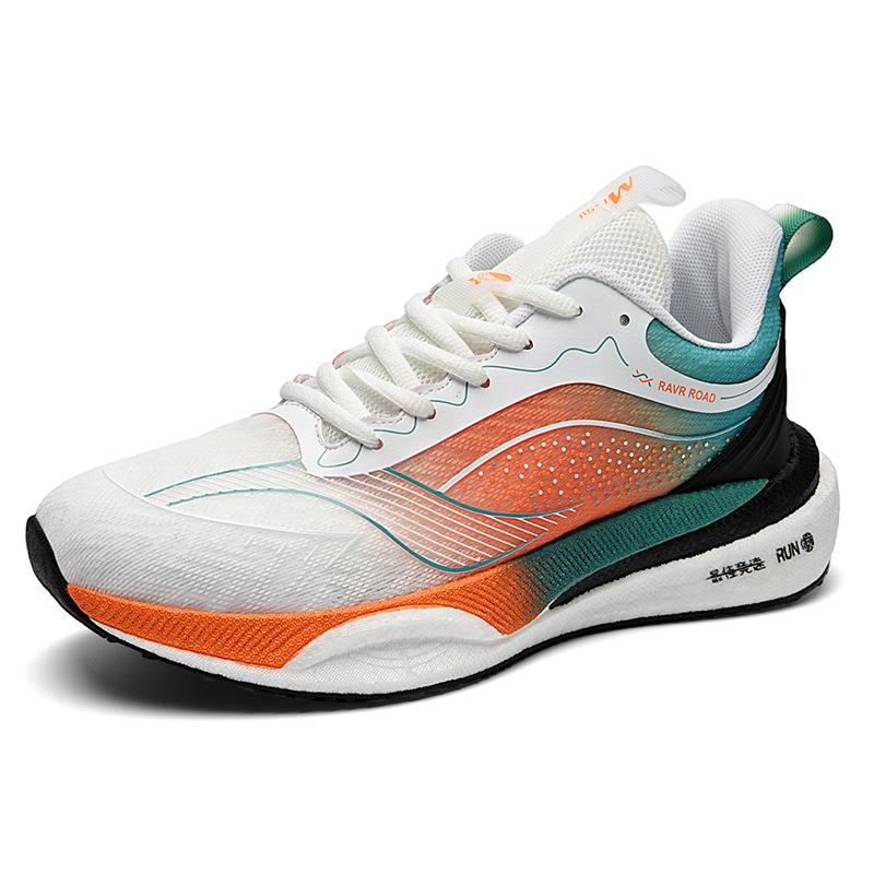 Friction Sound Big Children's Sports Running Shoes Summer Carbon Board Professional Running Shoes Ultra Lightweight Breathable Shock Absorption Boys