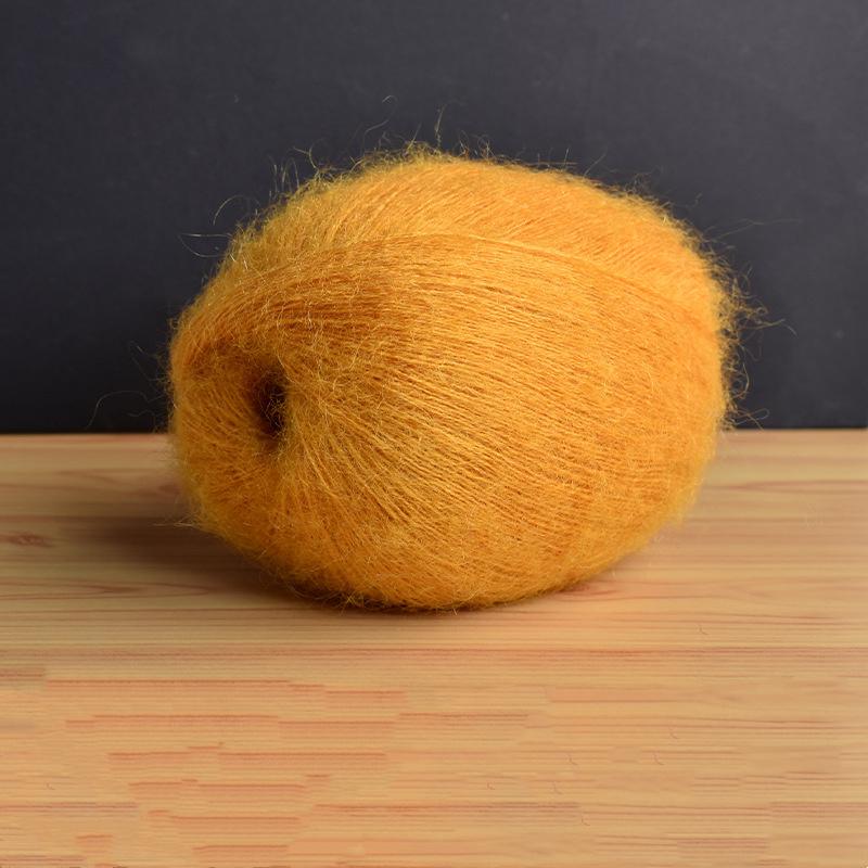 Mohair Fine Wool Yarn Knitting Sewing Thread Soft Skin-friendly Crochet for Sweater Scarf Shawl