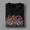 Vintage 1980s Metal Band Slayer Trash Metal T-Shirt Men O Neck Cotton T Shirt Short Sleeve Tees Plus Size Tops