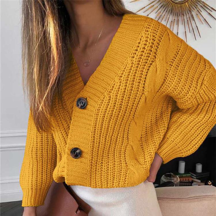 Women's Casual Long Sleeve Chunky Knit Cardigan