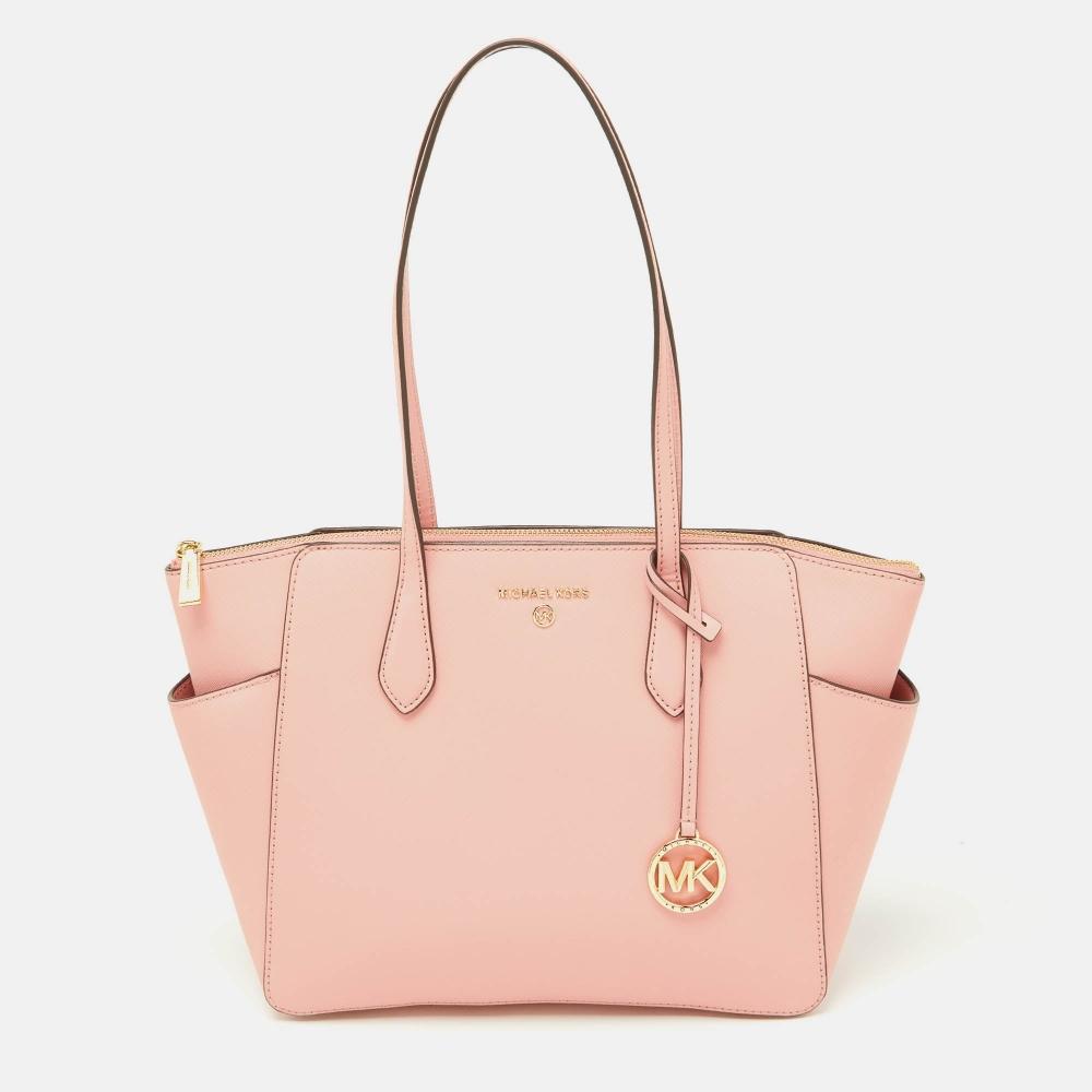 

Michael Kors Leather Medium Marilyn Tote pink