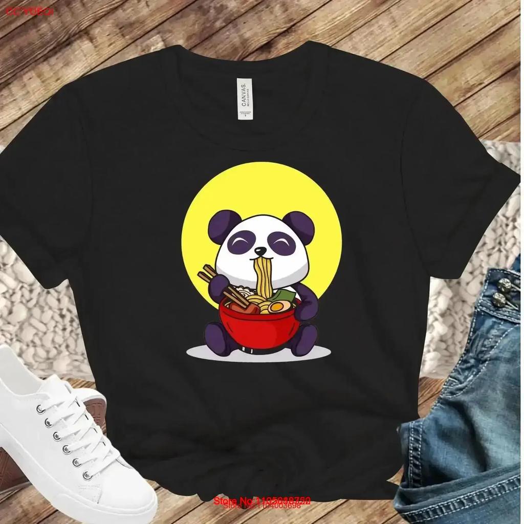 Panda Eating Raunisex T Shirt For Lover Cute Vintage Stylish Comfortable Slightly Breathable Fashion Designer Clothes