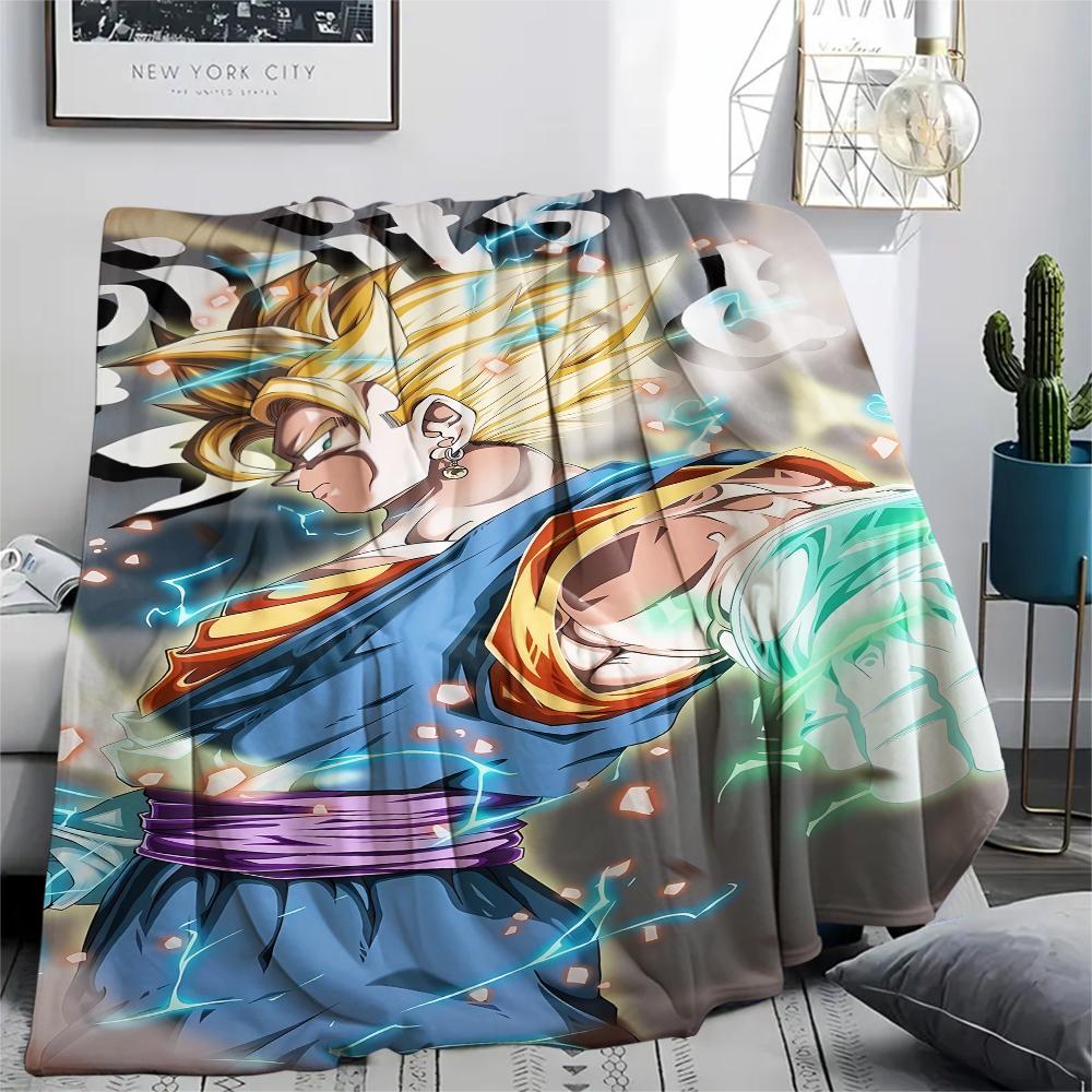 Dragon Ball character Print Flannel Blanket High quality Comfortable for All Seasons Home Decor Warmth and Comfort Perfect for Christmas Gifts