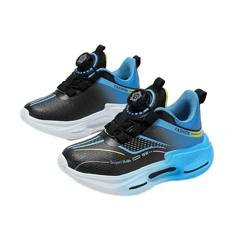 Boys 2025 Autumn New Children's Sports Shoes, Waterproof Leather Surface, Medium and Older Children's Ultra-light Soft-soled Running Shoes