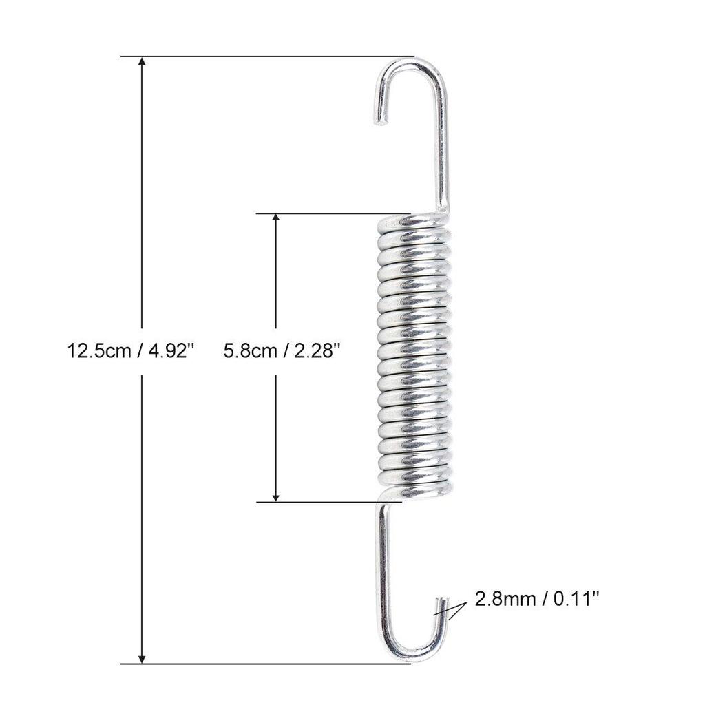 uxcell Motorcycle Kickstand Springs Motorcycle Main Bracket Kickstand Return Spring for TV Star 12.5cm Length