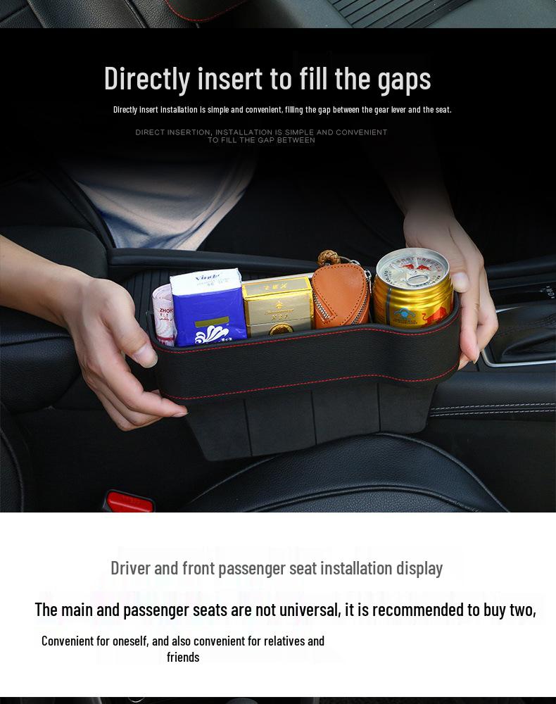 Autositz Lückenfüller und Armlehnenkonsolen Aufbewahrungsbox