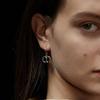 LID LOGO EARRING_SILVER