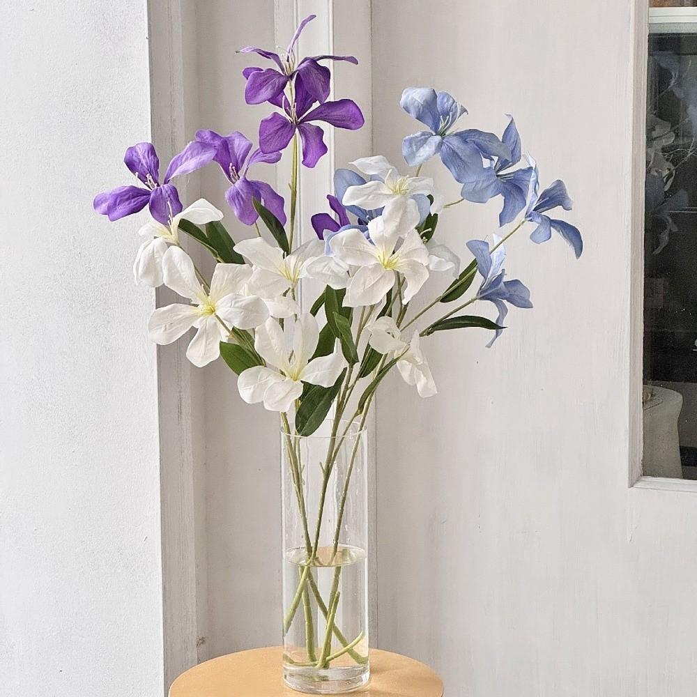 DIY Simulationsblume Lebendige Farben Künstliche Blumen Zweig Hochzeitsmittelstück