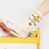 Socks Girls Are Cute And Funny, Cartoon Fries, Socks, Striped Socks, Pure Cotton Socks, Piles Of Socks