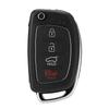Flip 4 Button Remote Key Fob Case Shell Cover Fit For Hyundai Santa Fe (ix45) 2013 2014