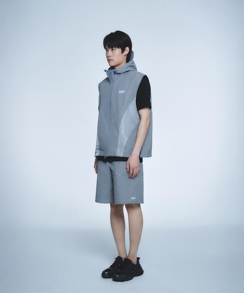 Hyunfit Division Wind Vest-[Gray]