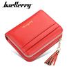 Baellerry Short Style Women Wallets Leather Tassels Coin Purse for Ladies Fashion Zipper Wallet Handbags Clutch Bag