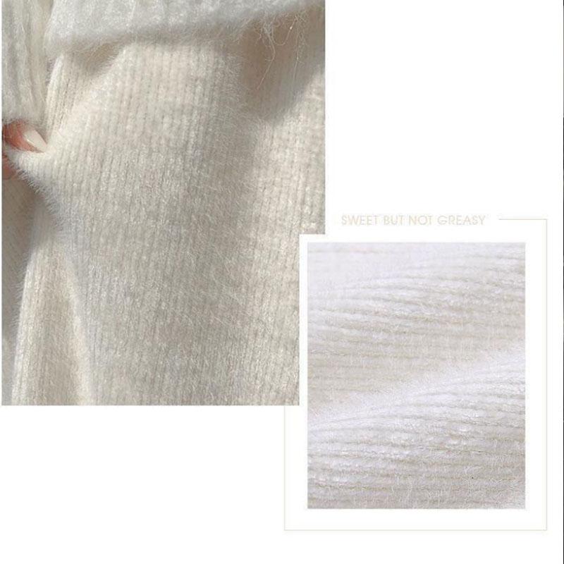 Große Nerz Samt Gestrickte Hosen Frauen Winter Fett Mm Hohe Taille Drapieren Lose Hosen Plus Samt Verdickte Äußere Hosen