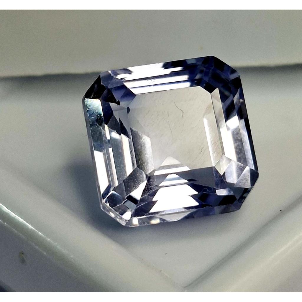 Light Blue Sapphire Natural 8-10 Ct Asscher Cut Beautiful Certified Gemstone