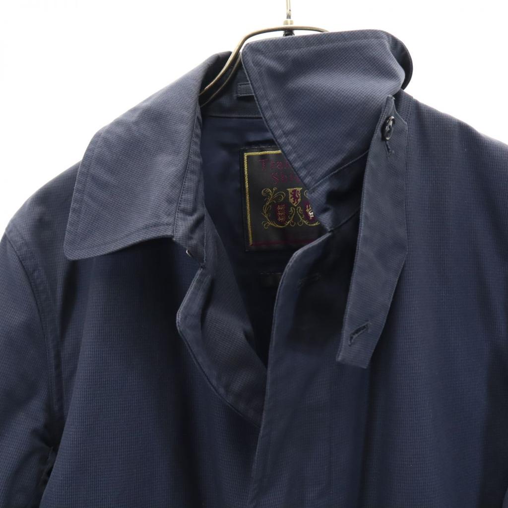 Trafalgar Shield Long Sleeve Stainless Collar Coat 40 Navy Men's Used