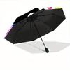 1pc Colorful Cat IllustrationAutomatic Open/close, All-Season Portable Folding Umbrella for Friends, Travel, Everyday, Events Yy250806061