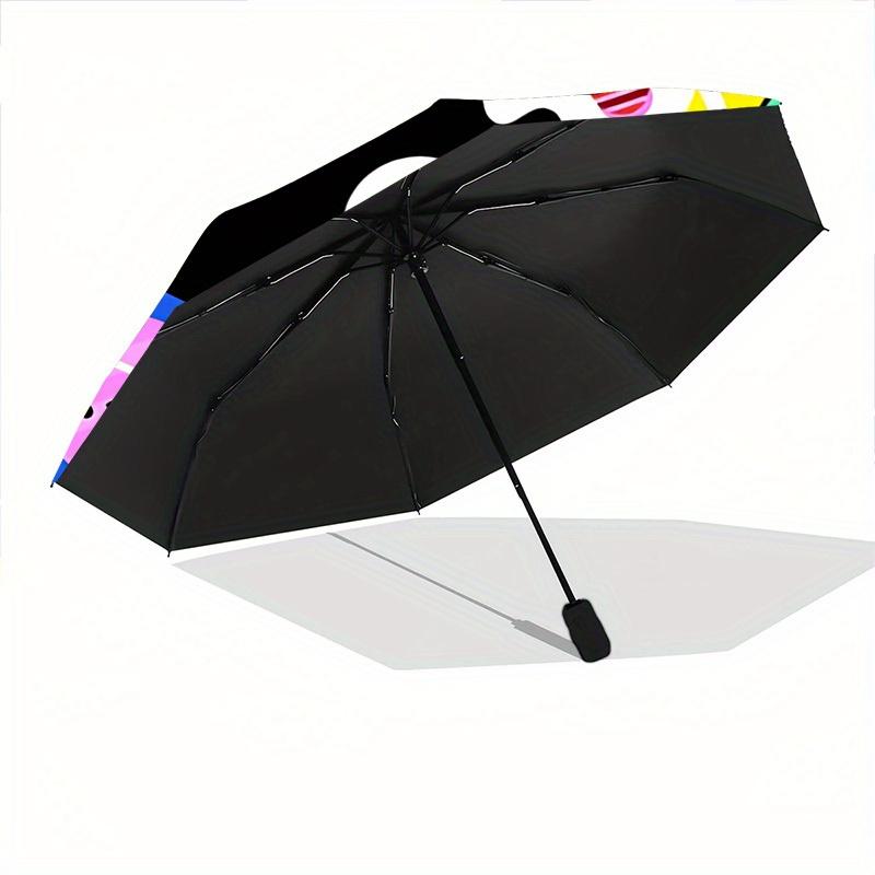 1pc Colorful Cat IllustrationAutomatic Open/close, All-Season Portable Folding Umbrella for Friends, Travel, Everyday, Events Yy250806061