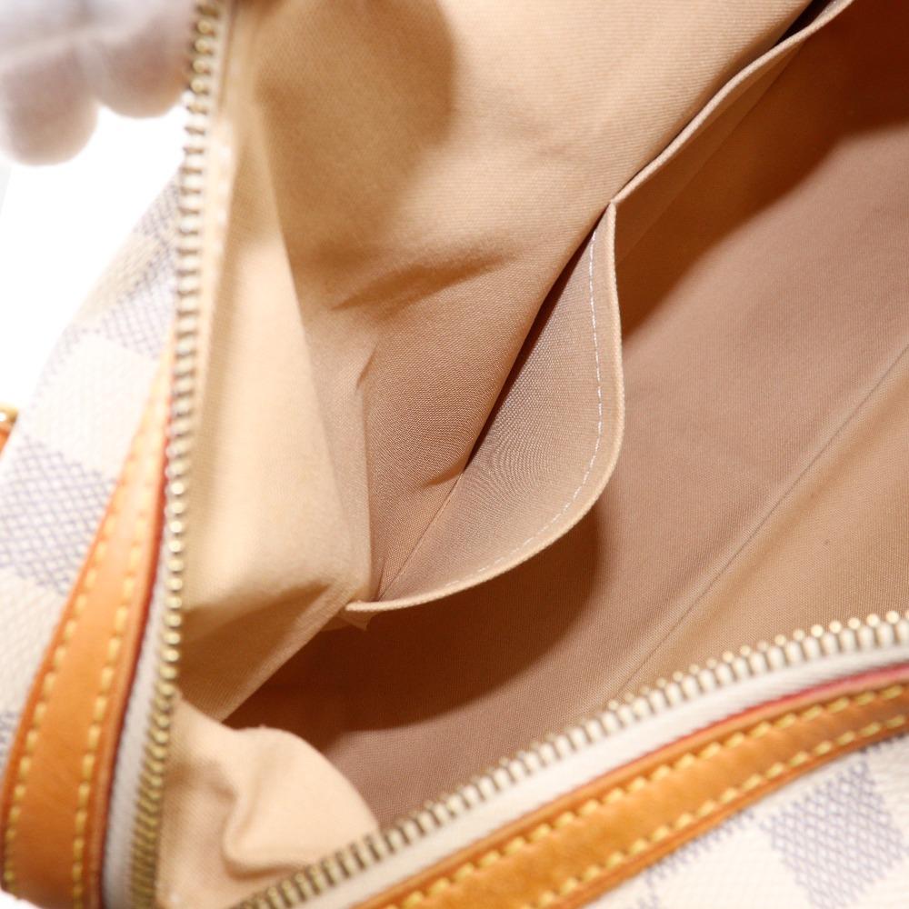 LOUIS VUITTON Stresa GM Tote Bag N42221 White Damier Azur Canvas Women Used