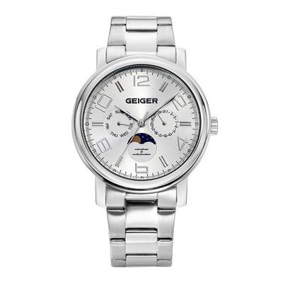 [GEIGER] GEIGER Men's Moonphase Metal Watch GE8026WS_M