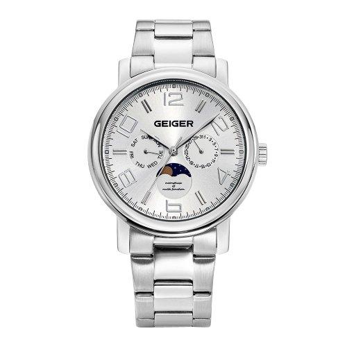 

[GEIGER] GEIGER Men s Moonphase Metal Watch GE8026WS_M GE8026WS_M