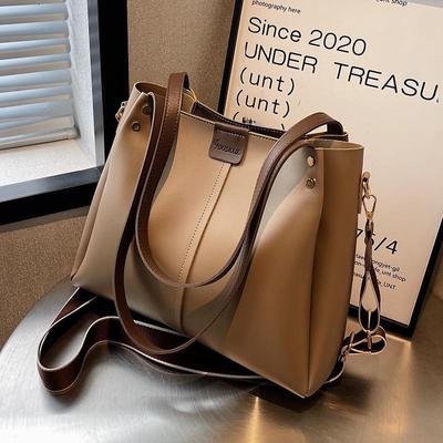 Women's Large Capacity Fashion Tote Bag 2025 - Autumn/Winter Wide Strap Messenger & Shoulder Handbag.