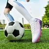 Unisex High-Top FG Studs Non-Slip Football Shoes for Teens & Adults - Wear-Resistant Outdoor Sports Cleats